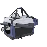 Nobby Traveller : Dimensions (L x l x H) : 60 x 42 x 42 cm. Couleur : bleu/gris