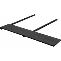 vidaXL : 40 lames de terrasse en bois composite (WPC), couleur noire