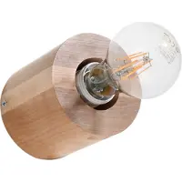 Sollux Applique SALGADO en bois naturel 1xE27 15W bois 10x10x10cm