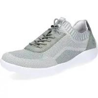 Remonte Baskets basses vert pastel / argent / blanc