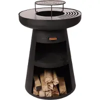 Purline Gril rond avec plaque ronde en acier et grille