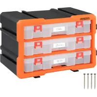 Monzana Boîtes de rangement compartiments 29,5x19,5 x16cm