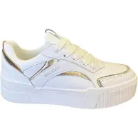 Just cavalli Femmes, Baskets, Fondo Rari Dis Damenschuhe. T02 Weiss, Blanc, (39)