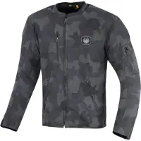 Merlin Covert Camo Veste Moto en Coton Ciré Bleu Taille M