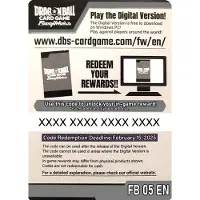 Bandai Carte à code Dragon Ball Super Online