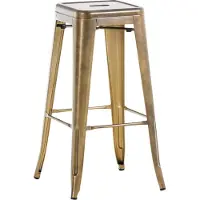 CLP Tabouret de bar Joshua V2 avec repose-pieds,or