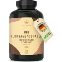 True Nature Peau de psyllium- 360 gélules véganes (750mg) - 50% de contenu en plus - 4500mg dose journalière élevée - 88% teneur en fibres - 99% pureté - Inde - Production allemande -