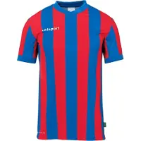 Uhlsport Retro Stripe Short Sleeve T-shirt Rouge,Bleu 9-10 Years Garçon