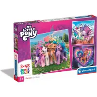 Clementoni Puzzle CLE 3x48 SuperKolor MyLittlePony 25322