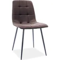 Feldmann-Wohnen Lot de 6 chaises de salle à manger et de cuisine Mila, marron