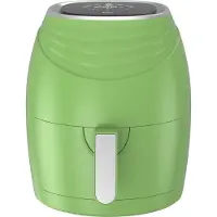 TurboTronic friteuse sans huile rétro – AF11D – Airfryer 3,5 l, numérique, 7 programmes, technologie Rapid-Air, 50–200 °C, cuisson pauvre en matières grasses Vert