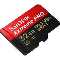 SanDisk microSDHC Extreme Pro 32 Go 100 MB/s A1 U3 + adaptateur SD