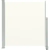 Syfax Auvent latéral rétractable de patio 140 x 300 cm Blanc cassé