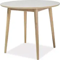 Feldmann-Wohnen Table de cuisine Nelson 90x90x75cm chêne naturel