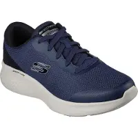 SKECHERS Baskets basses bleu foncé / noir / blanc