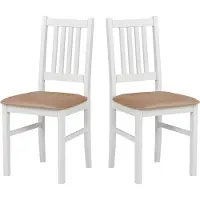 LeafDesign CHAISE DE SALLE À MANGER - Lot de 2 Bos 1 blanc zetta 292
