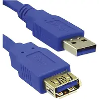 MediaRange MEDIA RANGE MRCS145 USB-Verlängerungskabel 3 m USB 3.0, blau