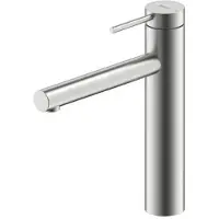 NABER Robinet NAMOR 1 en INOX brossé avec bec fixe orientable / Robinet de cuisine / Mitigeur monocommande