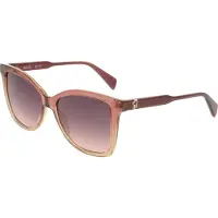 Liu Jo Lunettes de Soleil - - LJ822S - Papillon - 55/16/140 - Burgundy/Sand