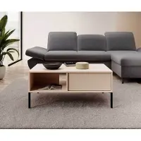 Meble Laski Table basse Dast 96 x 60 x 44 cm, beige