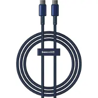 Baseus Câble Usb-C Do Usb-C Tungsten Gold, 100W, 1M (Niebieski)