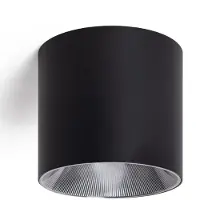 LEDKIA Plafonnier Led 30w Aluminium Cct Sélectionnable Syrah 2700k - 4000k Noir Cct