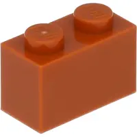 LEGO 50 pièces 3004 Brick 1x2 Part Basic Bricks 50 Dark Orange
