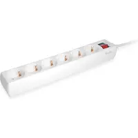 Equip 245552 Steckdosenleiste 6-fach Schuko 1,5m Kabel mit Schalter