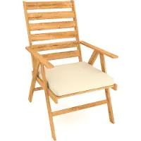 Pokar coussin de banc avec housse amovible, couleur:beige, taille:50x50