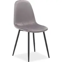 Feldmann-Wohnen Lot de 6 chaises de salle à manger et de cuisine Fox, gris