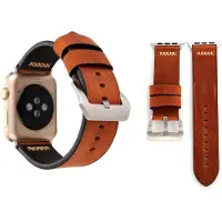 Wigento Bracelet en cuir véritable pour Apple Watch séries 1 / 2 / 3 42 mm, couleur café