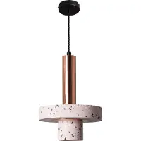 LEDKIA Suspension Métal Et Ciment Hestia