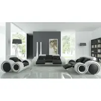 AEA Design Wohnzimmer Polster Set Sofagarnitur Leder Couch Sitz Garnituren 3+2+1