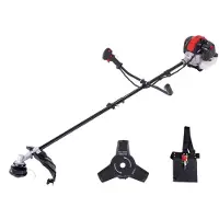 Scheppach Débroussailleuse à essence PBC520 - 1,4, kW | 1,9 CV moteur à essence à 2 temps | Démarreur à câble | Débroussailleuses & coupe-bordures