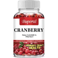 Buporai Canneberge 500 mg (120 capsules), complément alimentaire, voies urinaires, vessie, reins, détoxification et nettoyage