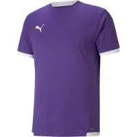 Puma Teamliga Maillot Hommes Manches Courtes - Violet / Blanc