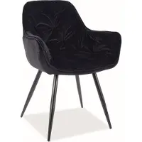 Feldmann-Wohnen Lot de 2 chaises de salle à manger et de cuisine, couleur cerisier noir