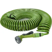 Kinzo Spiral Gartenschlauch Set 30M - Tuyau d'arrosage à enroulement automatique - Tête de pulvérisation incluse