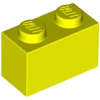 LEGO 50 pièces 3004 Brick 1x2 Part Basic bricks 50 Neon yellow
