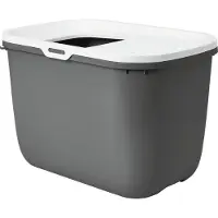 Savic Hop In Cat Litter Box Argenté