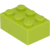 LEGO 2x3 brique 3002 - 50 pièces Lime