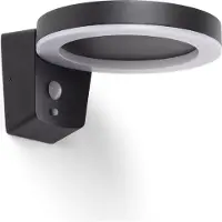 LEDKIA Applique Murale Extérieure Solaire Led 5w Aluminium Avec Détecteur De Mouvement Aris Noir