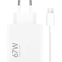 TELEFONMAX Chargeur d'origine Xiaomi HyperCharge Combo Type-A 67 W avec câble USB-C de 1 mètre (6 A)