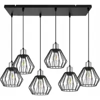 Light11 HOME Suspension, lustre, abat-jour en fil métallique, LED