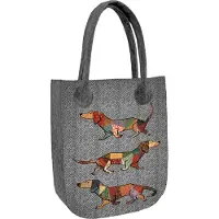 Arco Sac en feutre City avec Joker – Sac à main pour femme en feutre écologique, avec fermeture à glissière, format A4, capacité de charge jusqu'à 10 kg, 42 x 35 cm