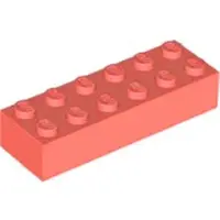 LEGO 2x6 Stein 2456 - 50 pièces Corail