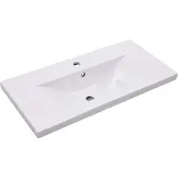 Syfax Lavabo encastré 81 x 39,5 x 18,5 cm Céramique Blanc