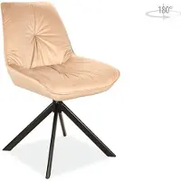 Feldmann-Wohnen Lot de 6 chaises de salle à manger et de cuisine Boogie I, beige