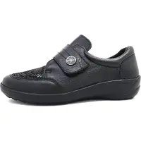 ACO HAUSTECHNIK Aco Nani 12 : Chaussons pour femmes, modèle noir, pour un usage décontracté