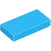 LEGO 1x2 carreaux 3069 - 50 pièces bleu azur foncé